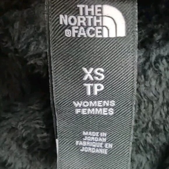 The North Face Jacket Women Size XS Blsck Fleece Pockets Logo Full Zip - Picture 14 of 15